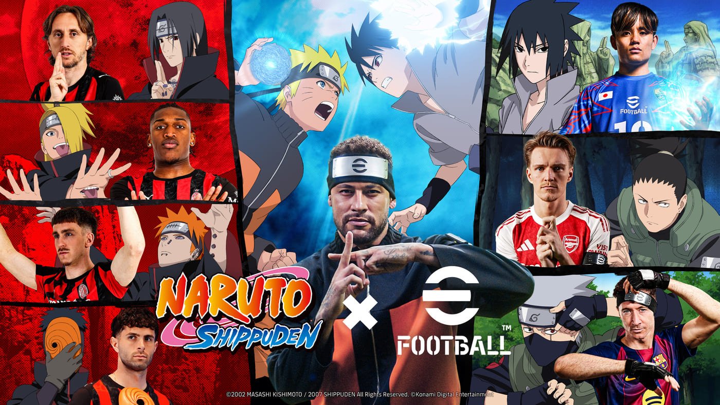 eFootball colaboração com Naruto Shippuden