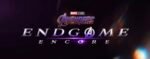 Tela preta escrito Avengers: Endgame Encore