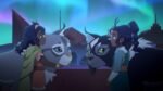 Pavi e outros personagens de Avatar: Os Sete Refúgios em cena