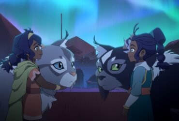 Pavi e outros personagens de Avatar: Os Sete Refúgios em cena