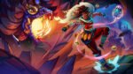 Material promocional de SURI: The Seventh Note, RPG com elementos de combate rítmico inspirado na cultura indiana.